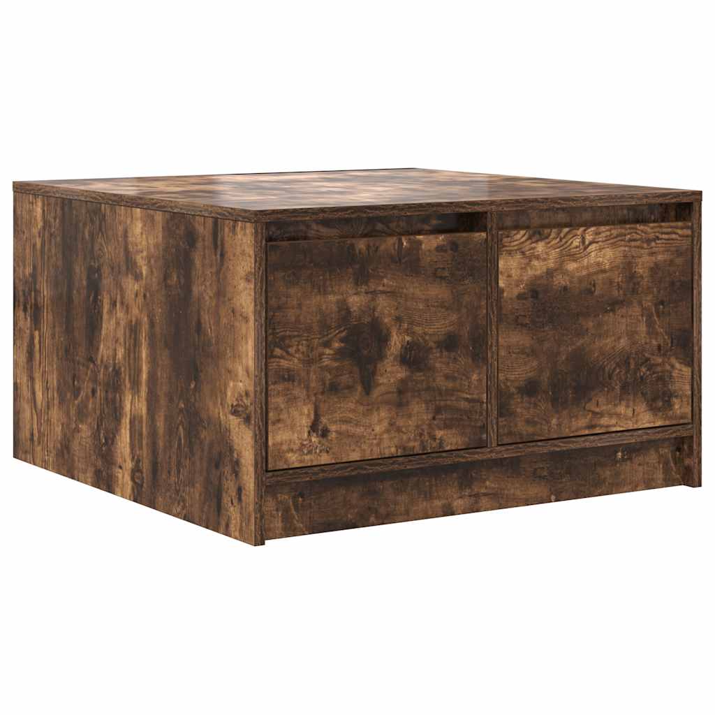 vidaXL Mesa de centro con cajones roble artesanal 70,5x70x40 cm en color Roble artisan/Roble negro/Marrón roble y más | estructura resistente ideal para salón dormitorio o estudio