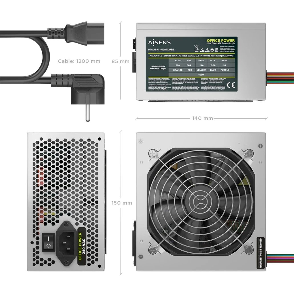 Fuente Alimentación PC Aisens LB504842