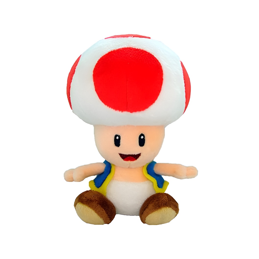Peluche Sherwood Toad Red - Colección Super Mario Bros