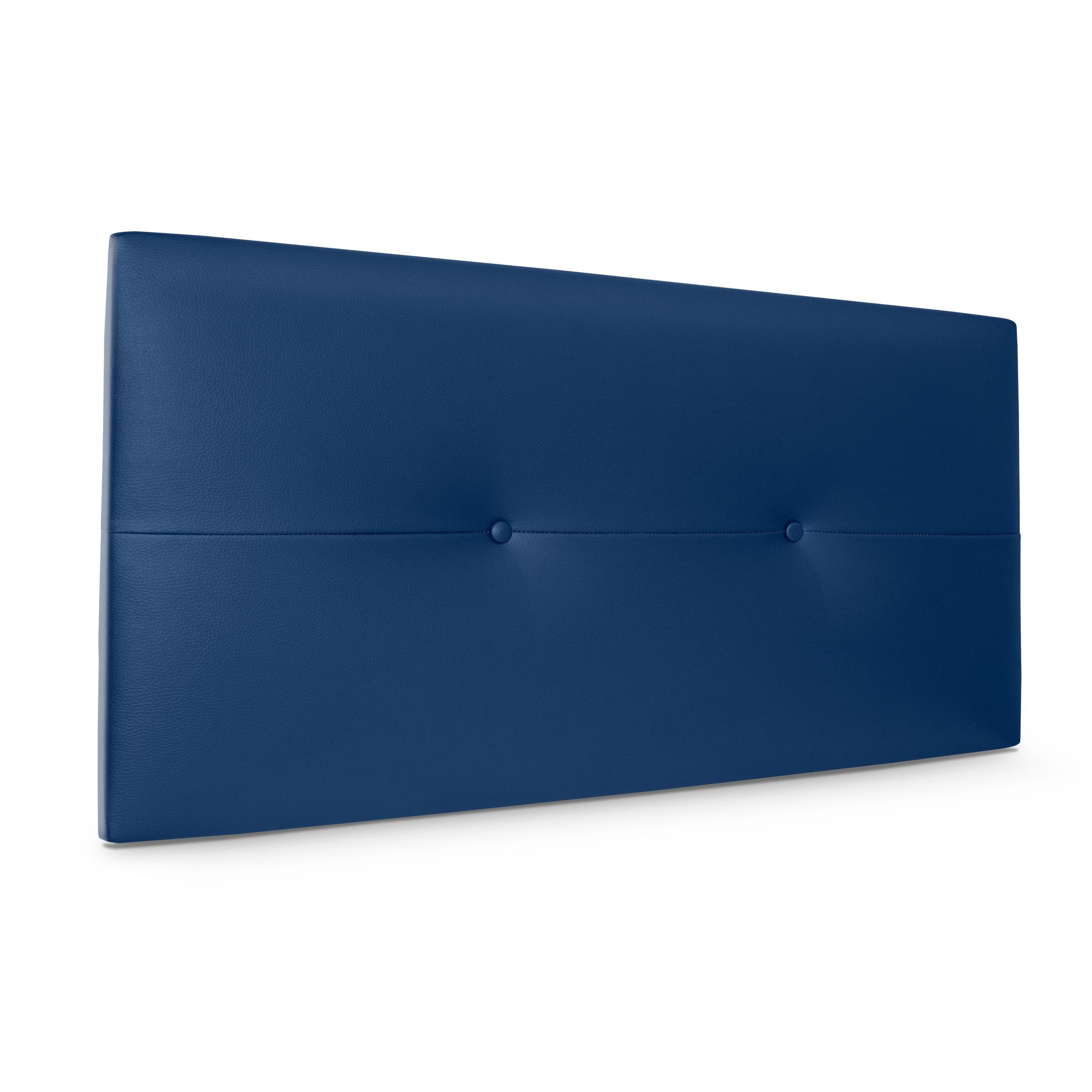 DHOME Cabecero de Polipiel o Tela AQUALINE Pro cabeceros Cabezal tapizado Cama Lujo (Azul Polipiel)