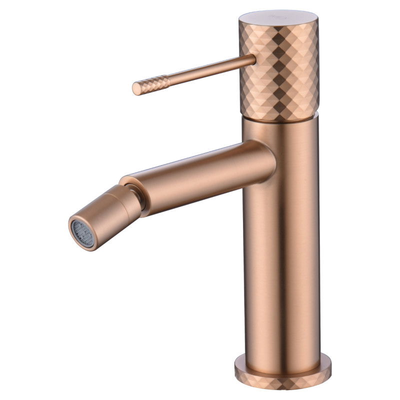 Imex Génova BDG053-2ORC grifo monomando bidé tecnología Cold Open latón acabado oro rosa cepillado
