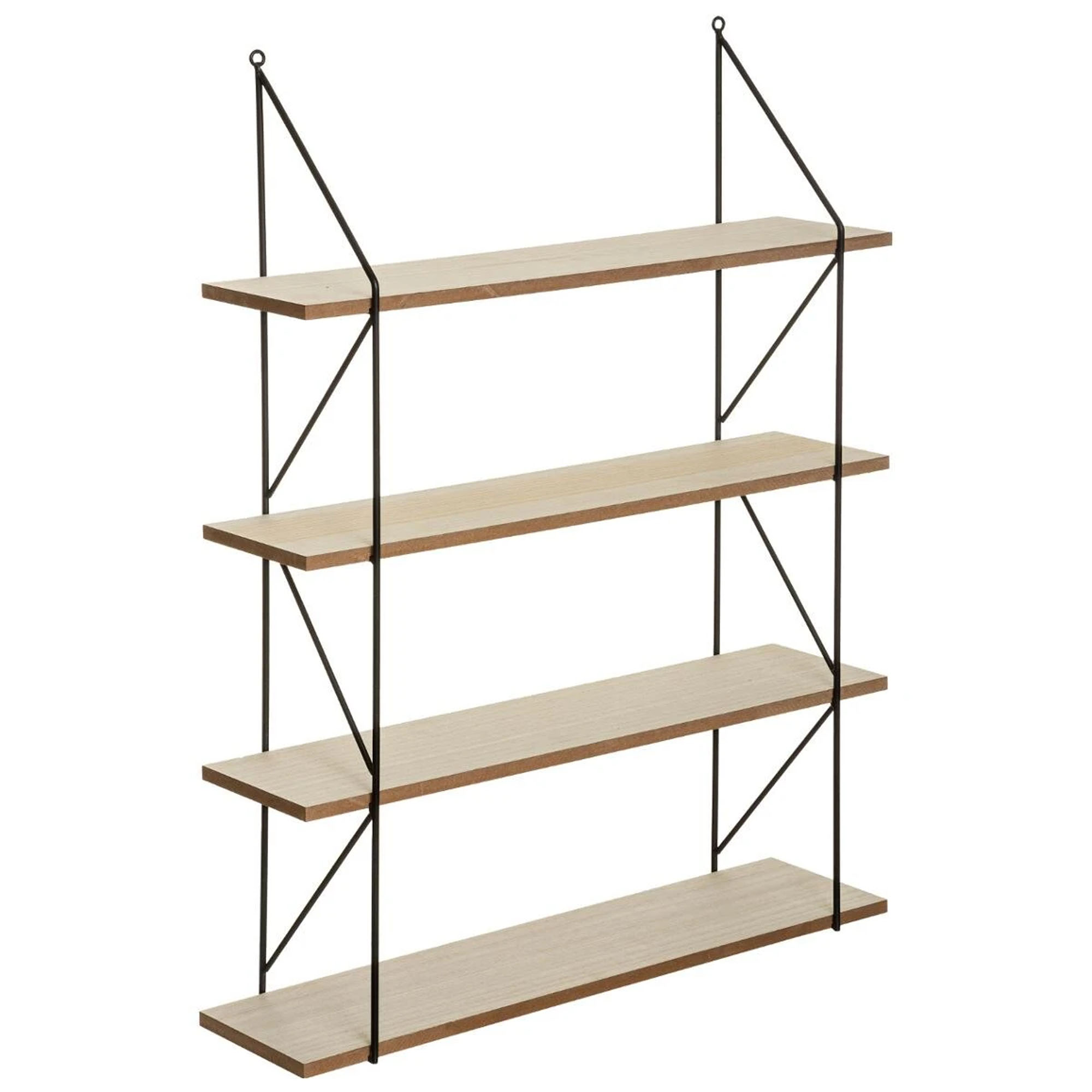 Atmosphera Estantería de Pared Metal MDF 60x80 Iris Beige Ahorra Espacio