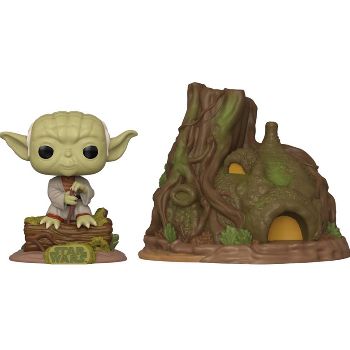 Funko Pop! Town: Star Wars - Yoda's Hut - Figura de Vinilo Coleccionable