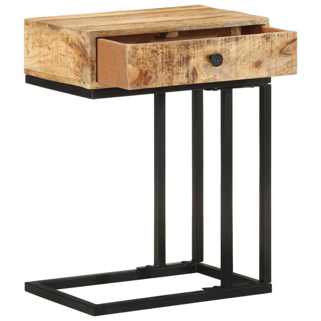 Mesa Auxiliar Forma de U Vidaxl en Madera Maciza de Mango/acacia/reciclada