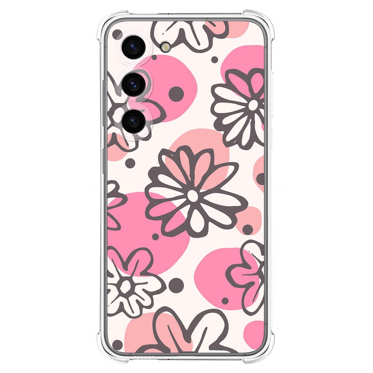 Funda Silicona Antigolpes para Samsung Galaxy S23 5G diseño Flores 09 Dibujos