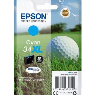 Epson - Cartucho de tinta C13T34724010 para impresoras compatibles, capacidad XL, colores vibrantes y textos nítidos