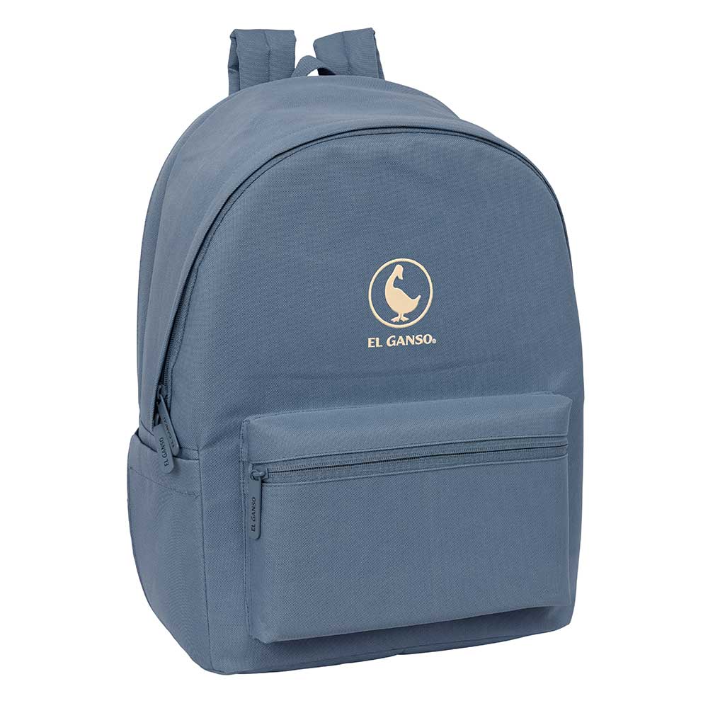 MOCHILA DOBLE PARA PORTATIL 15,6"+USB EL GANSO BASICS "AZUL AZAFATA"