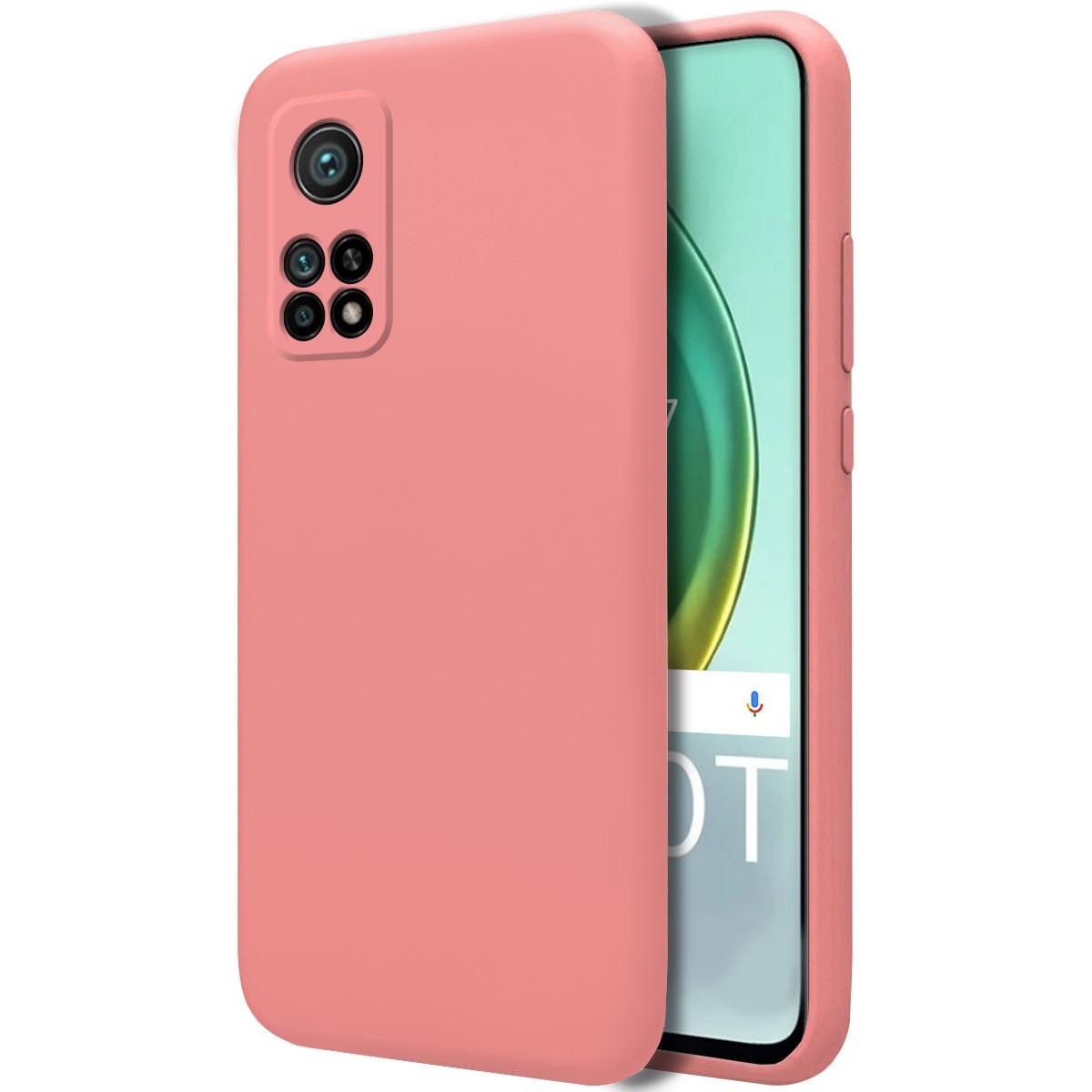 Tumundosmartphone Funda Silicona Líquida Ultra Suave para Xiaomi Mi 10T / 10T Pro color Rosa