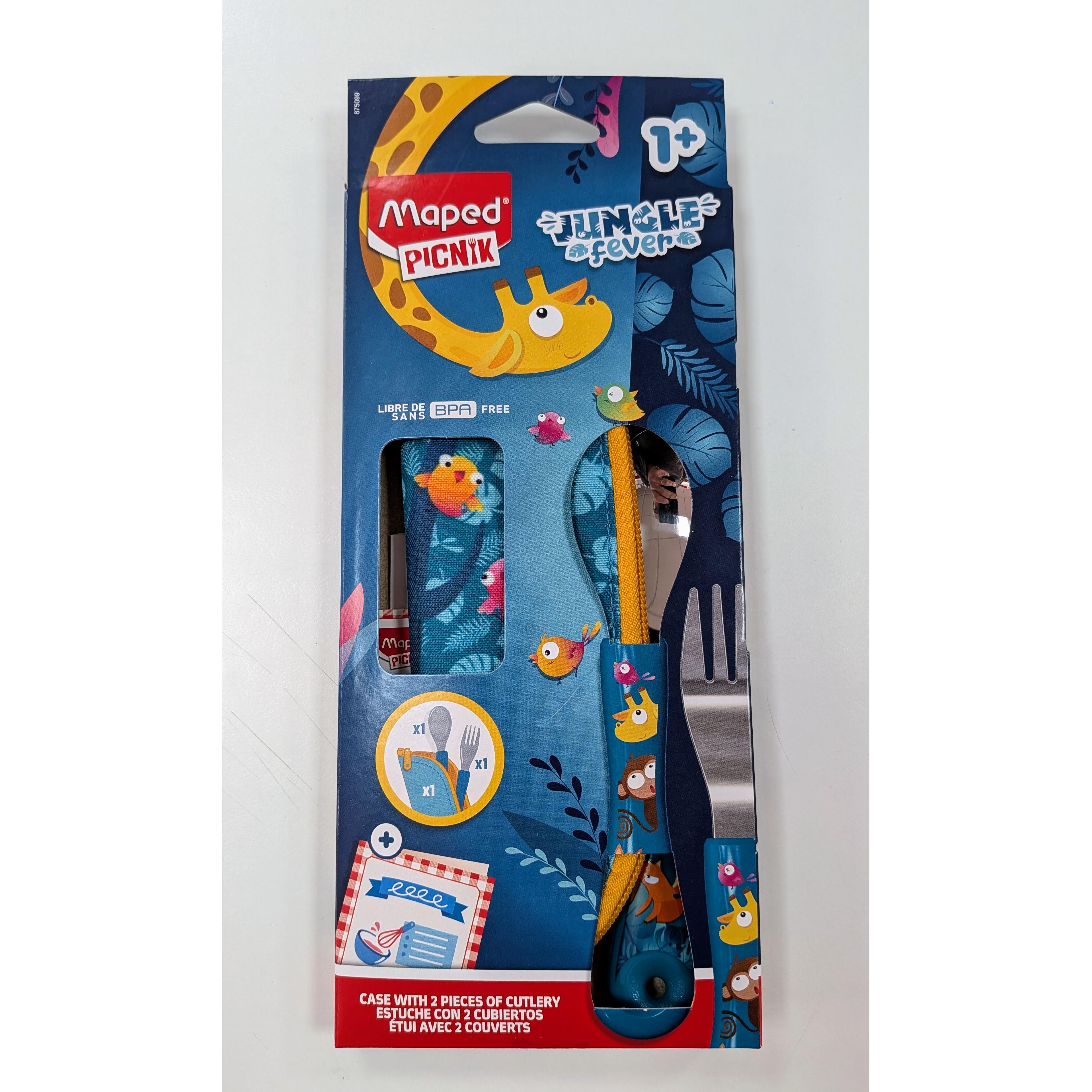 CUBIERTOS PICNIC MAPED JUNGLE FEVER