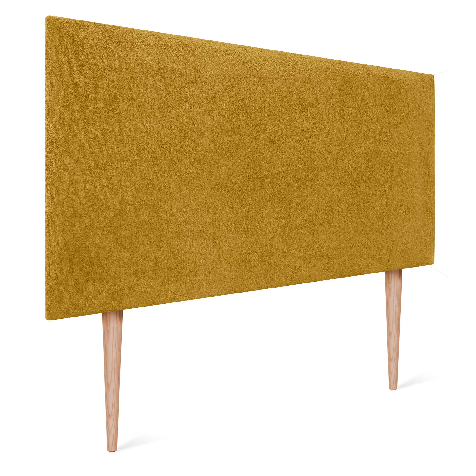 DHOME Cabecero Acabado Toalla Soft Tapizado Liso con Patas Tejido Suave para Pared Acústicos Cabeceros 8cm y 70 Al.