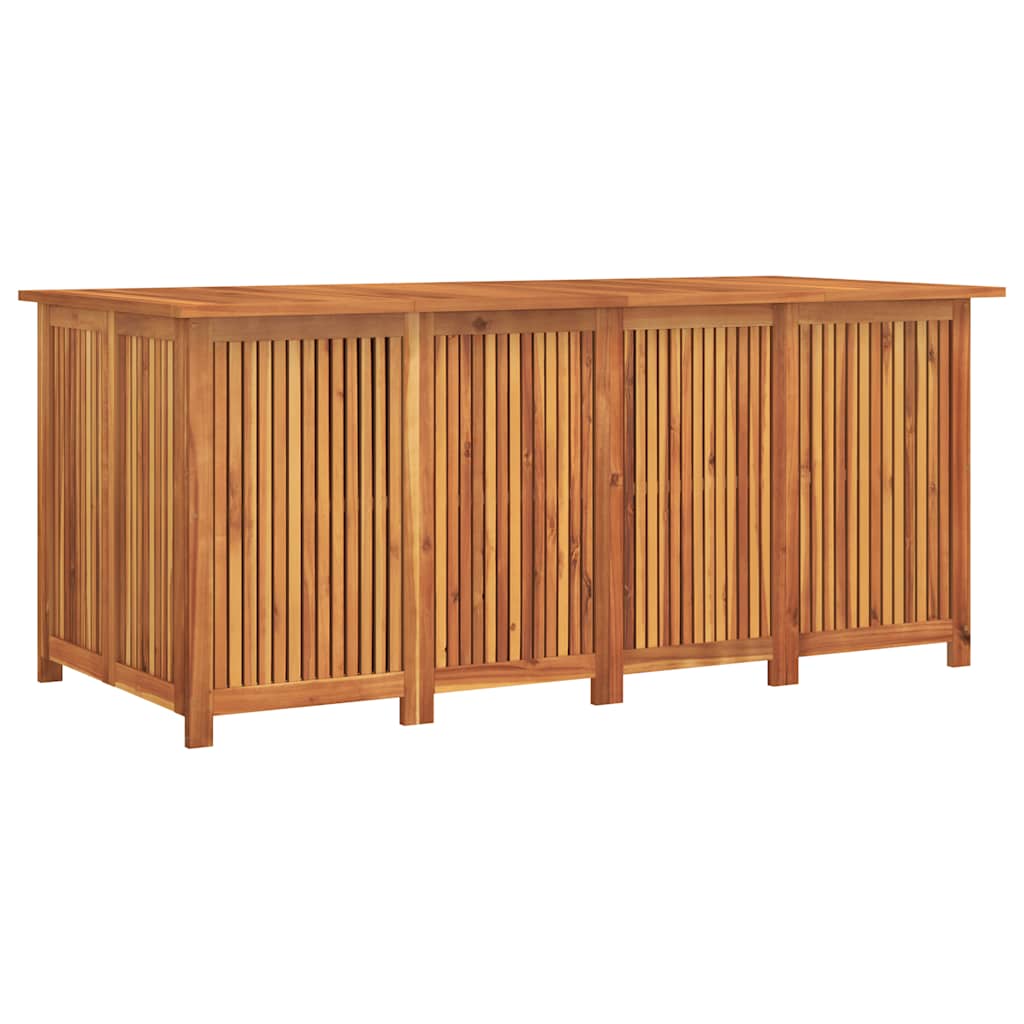 vidaXL Caja de almacenaje de jardín madera maciza acacia 200x80x75 cm