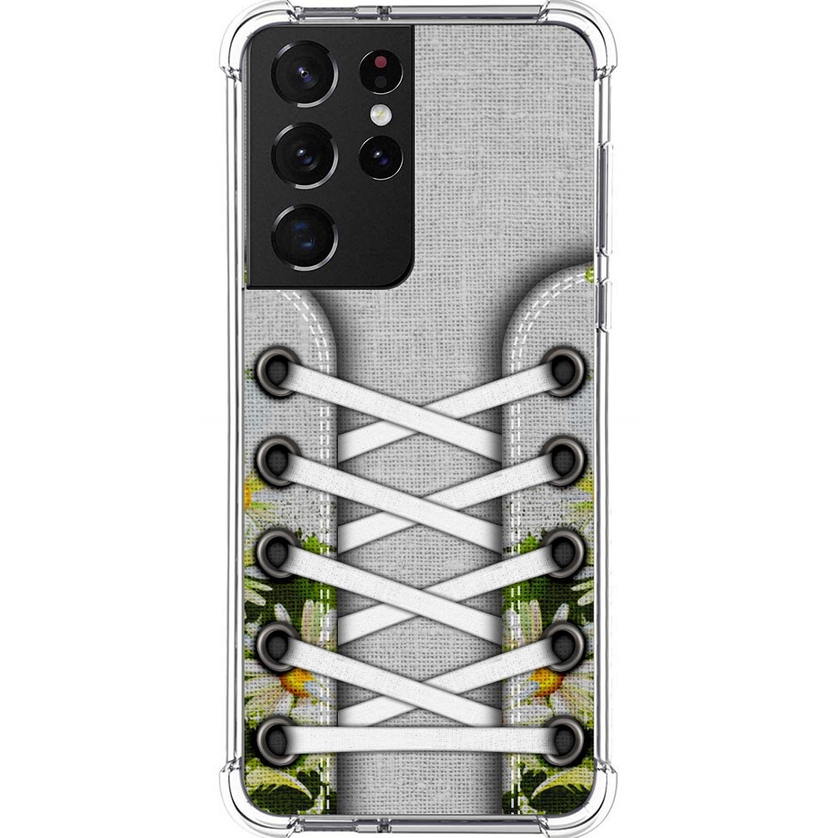 Tumundosmartphone Funda Silicona Antigolpes para Samsung Galaxy S21 Ultra 5G diseño Zapatillas 08 Dibujos