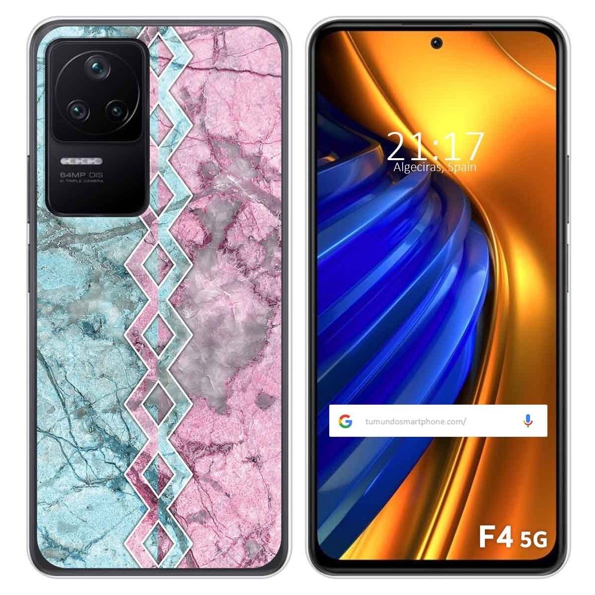 Funda Silicona para Xiaomi Poco F4 5G diseño Mármol 08 Dibujos