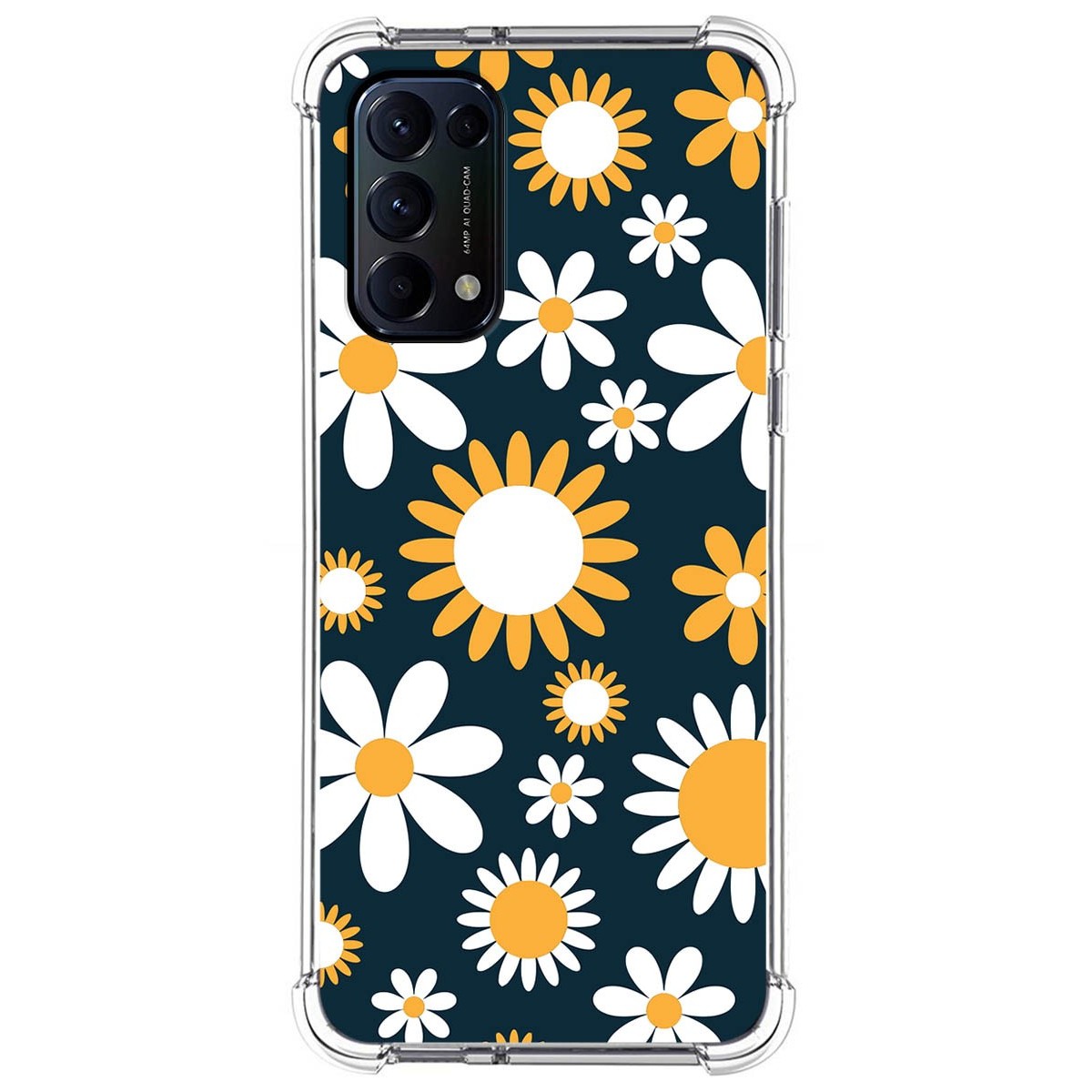 Funda Silicona Antigolpes para Oppo Find X3 Lite 5G diseño Flores 08 Dibujos