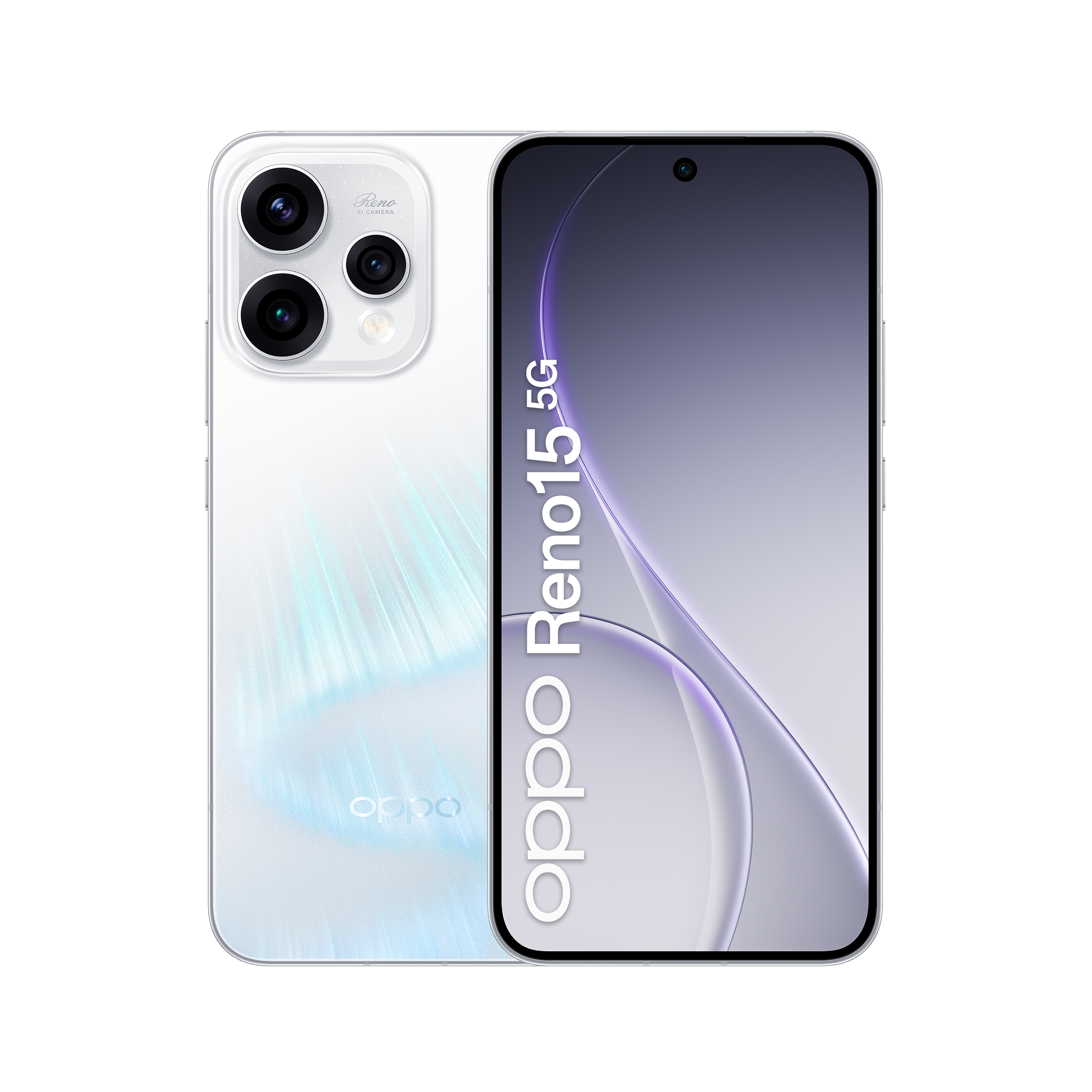 OPPO Reno15 5G 16,7 cm (6.59") SIM doble Android 16.0 USB Tipo C 8 GB 512 GB 6500 mAh Blanco