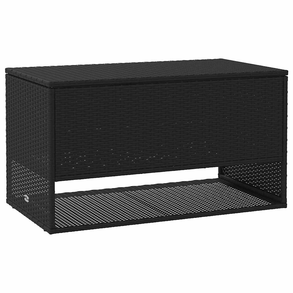 vidaXL Cojines para exterior negro 100x55x55,5 cm ratán sintético