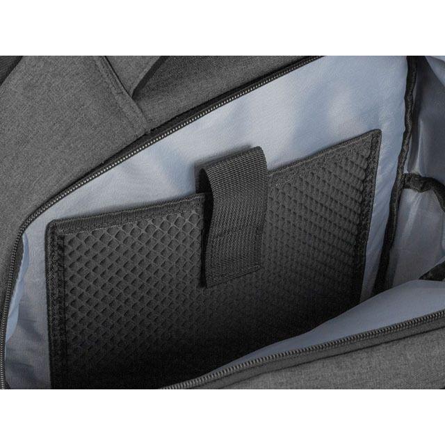 Natec - Mochila para portátil Alpaca 2 PT90415279 de poliéster resistente al agua, ideal para estudiantes y profesionales, capacidad 15.6 pulgadas, color gris y negro, diseño urbano y ligera (900 g)