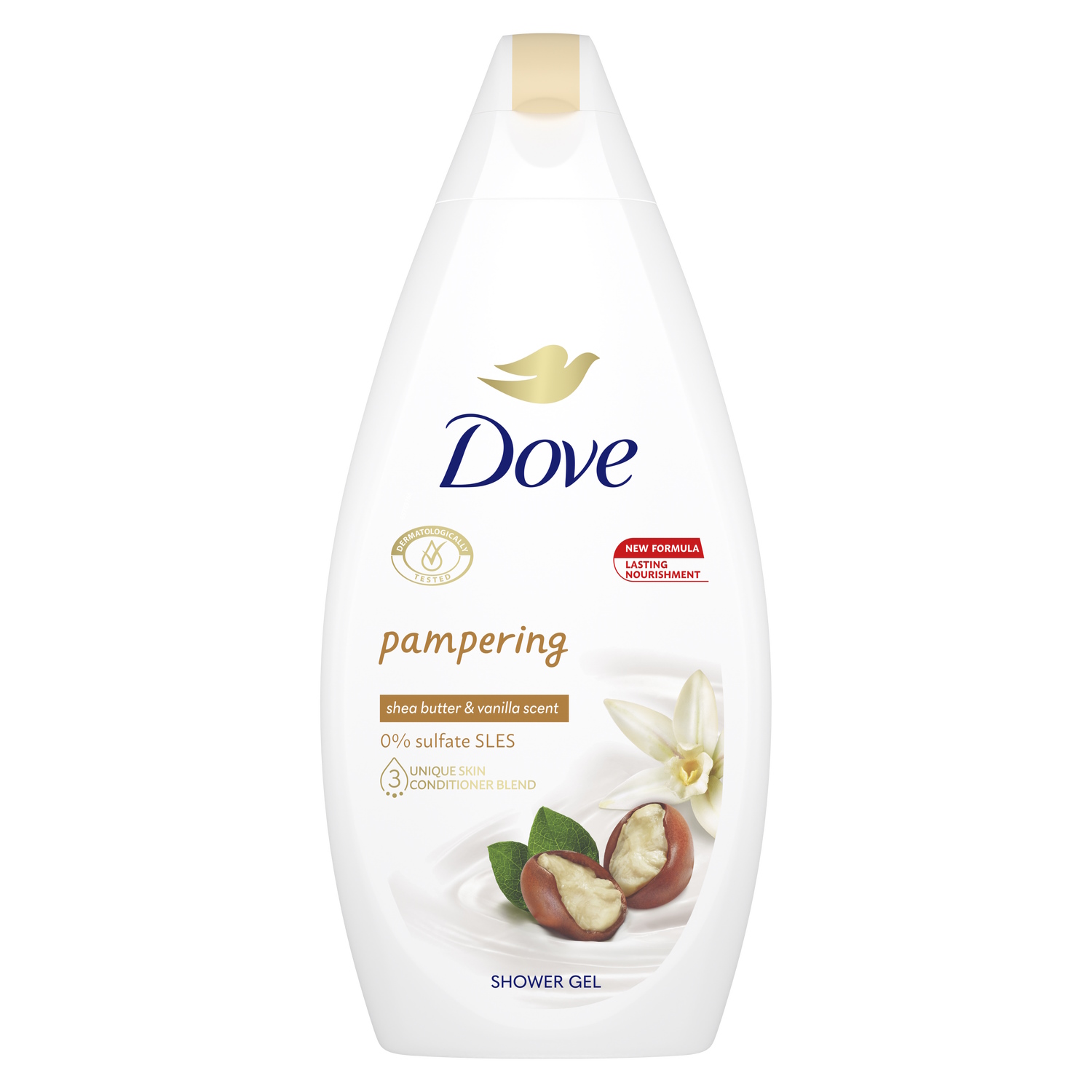 Dove Gel de Ducha Hidratación Profunda Sin Sulfato SLES y Con