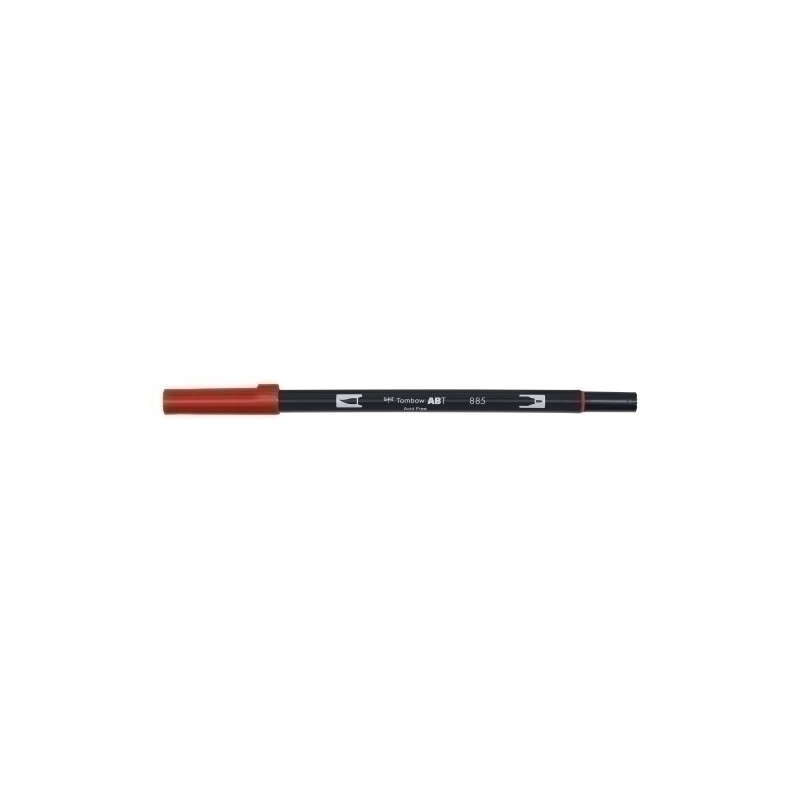 Tombow - ROTULADOR TOMBOW DOBLE PUNTA PINC. ROJO - Pack de 6 unidades ABT-885