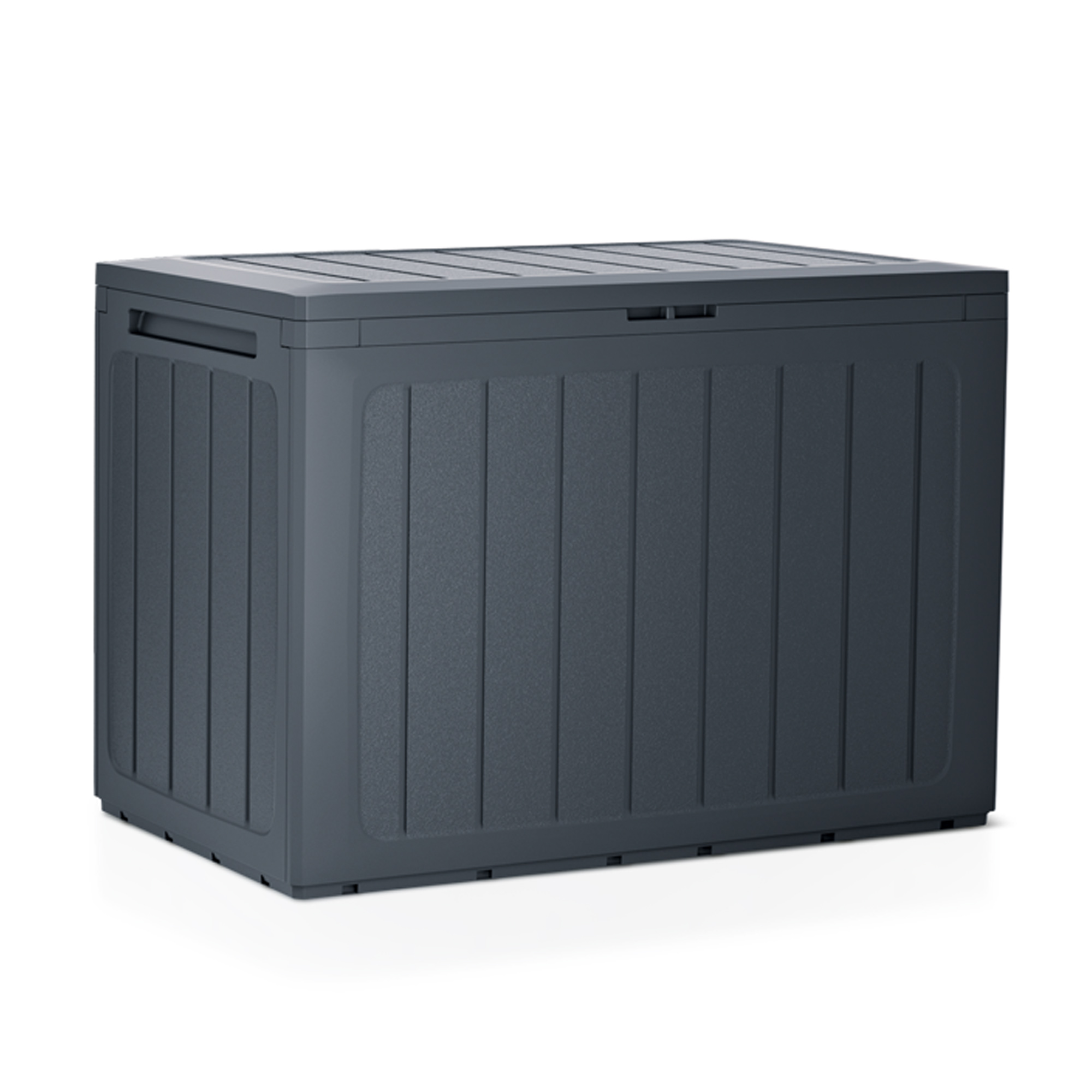 Baul de jardin 190 litros Prosperplast Boardebox de plastico en color antracita 78 x 43,3 x 55 cm