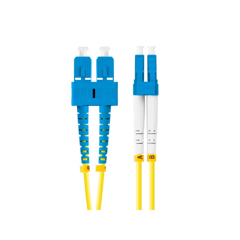Lanberg - FO-SULU-SD11-0020-YE cable de fibra optica 2 m SC LC G.657.A1 Amarillo FO-SULU-SD11-0020-YE