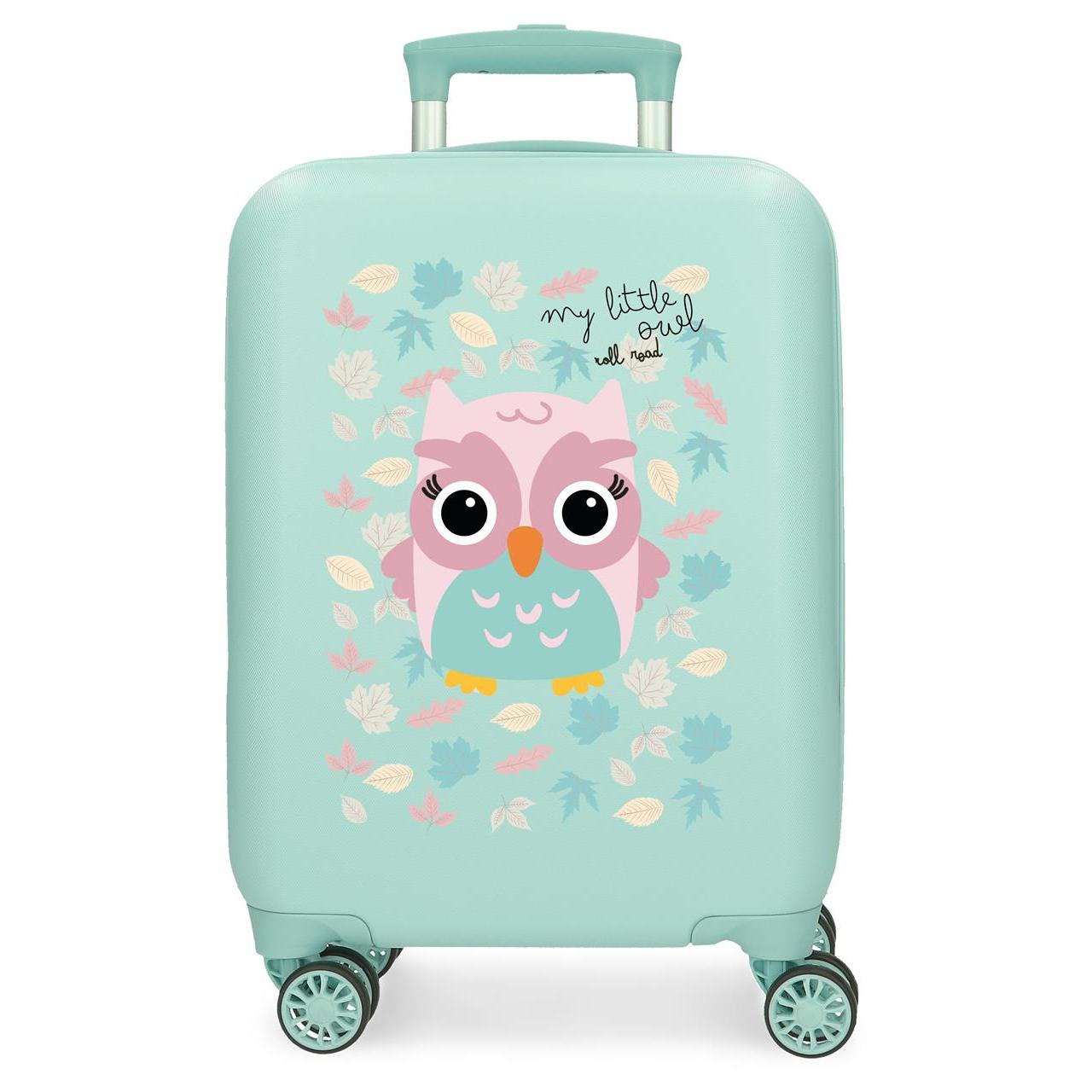 Maleta de cabina Roll road Happy pets turquesa 33x50x20 cm