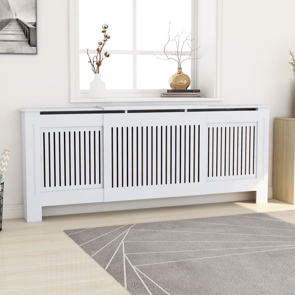 Cubierta para Radiador Estante Armario de Calentador Calefacción MDF Color Marrón,  Blanco,  Gris y mas