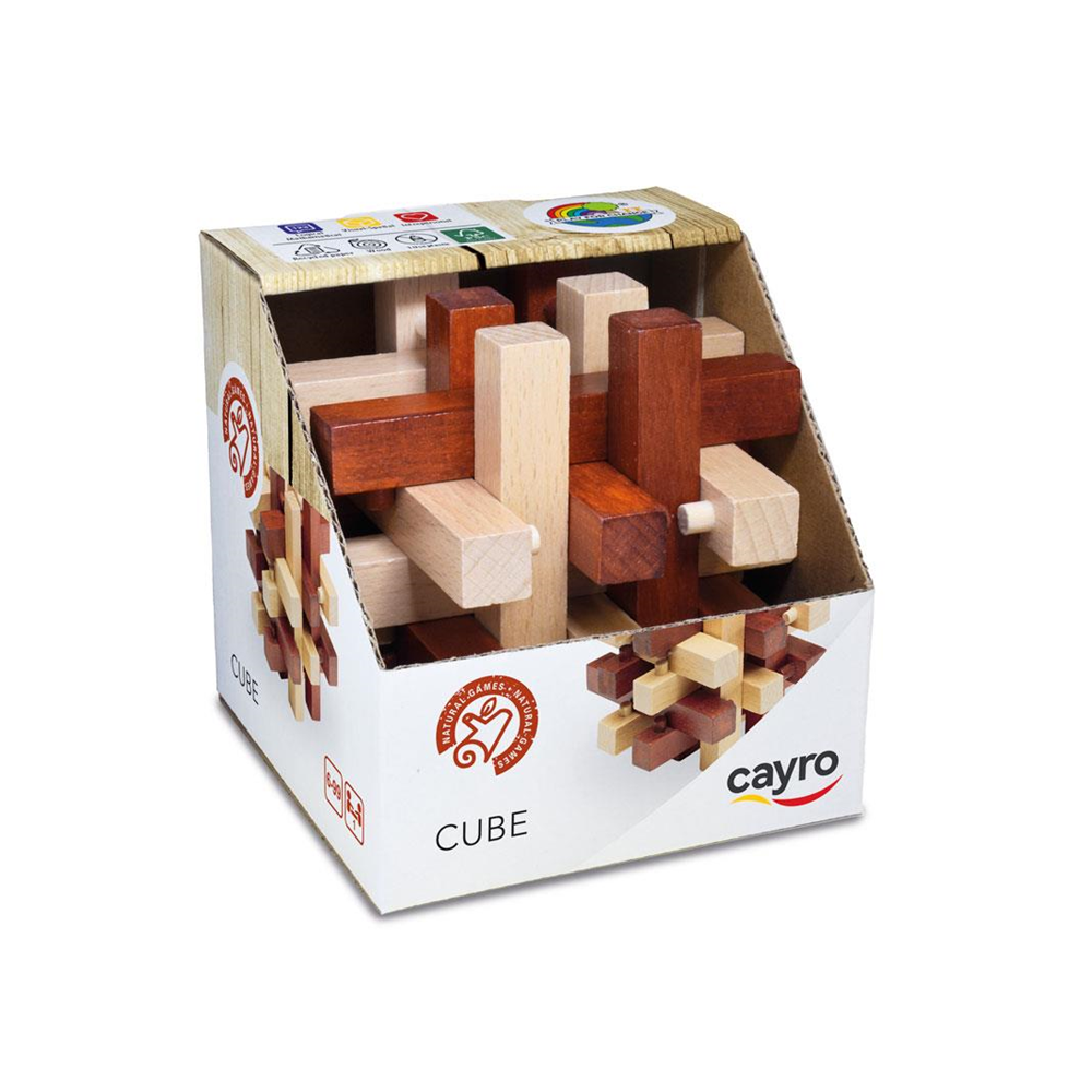 CUBE  10x10 cm. (MADERA FSC) Cayro (691)