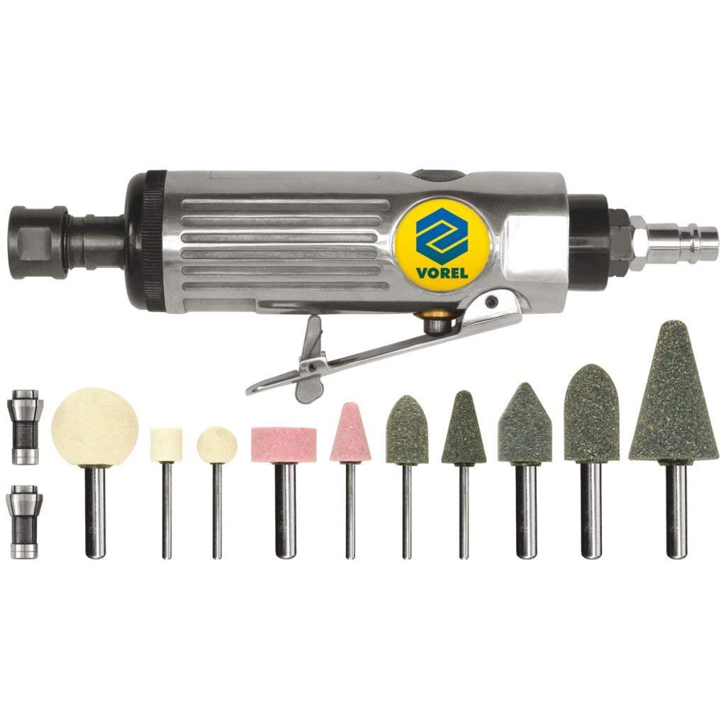 Vorel szlifierka prosta pneumatyczna + accessory 81109