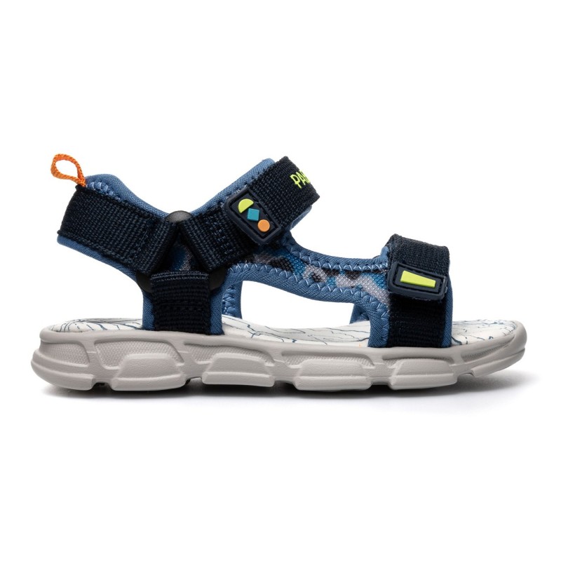 Sandalias planas niño PABLOSKY 986320 SANDALIA CALIFORNIA CAMUFLAGE NAVY-ROYAL 37759 26V