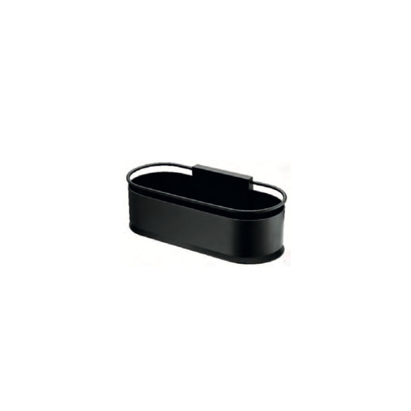 Imex Anga ADN008/NG jabonera frontal elegante acero S304 acabado negro mate
