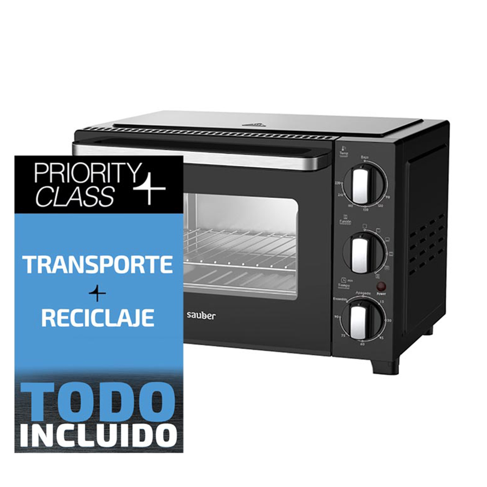 Horno sobremesa SAUBER SERIE 3-1400 20 litros. Envío y recogida gratis en tu domicilio.