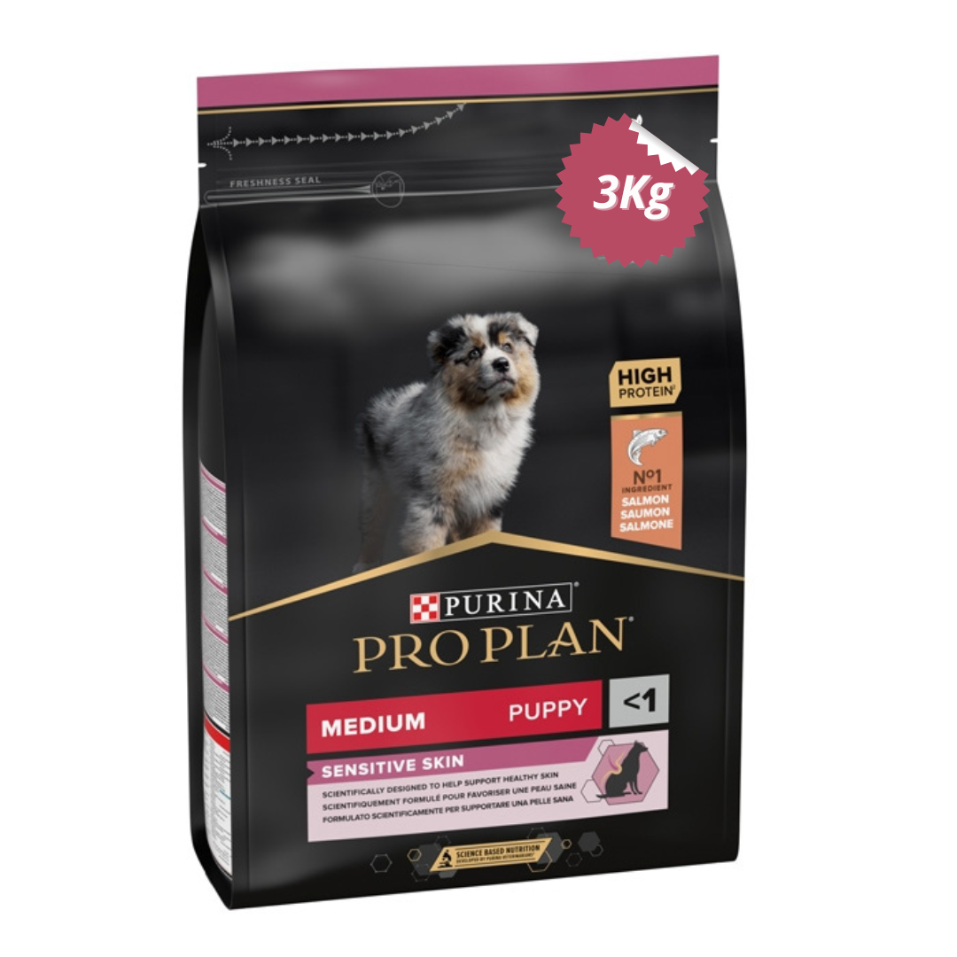 Pro Plan Puppy Medium Sensitive Skin Salmón 3 Kg
