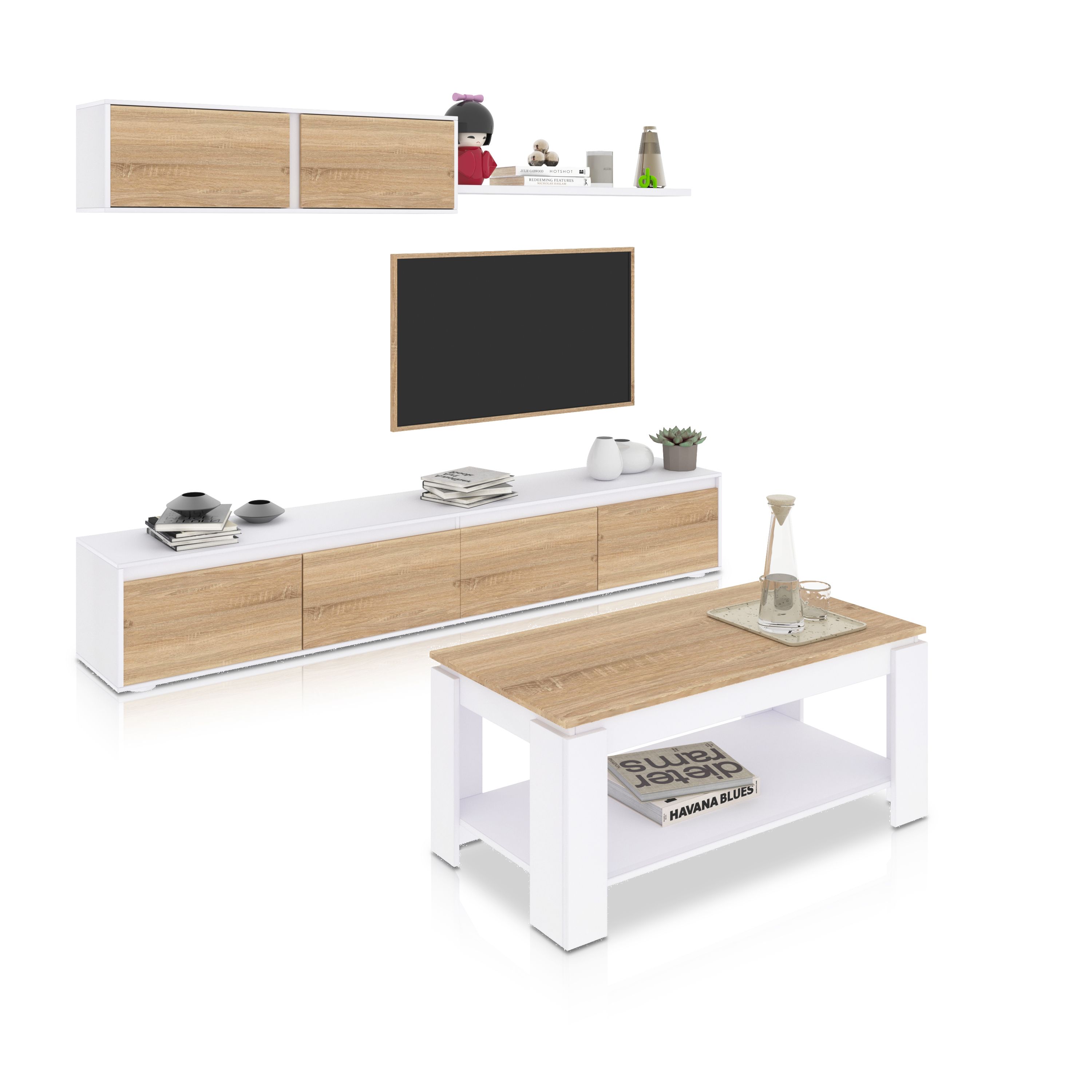 duehome - Pack salón con mesa de centro Arlet Plus