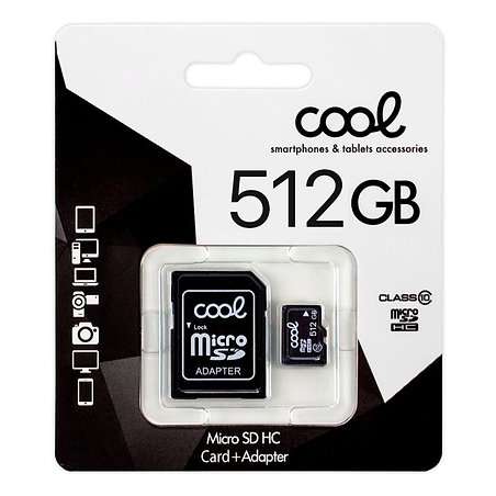 Micro SD Memory Card COOL 512GB Class 10