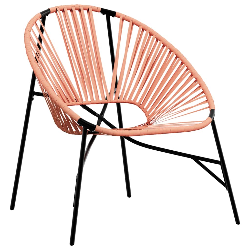 vidaXL Silla de jardín con forma de huevo de ratán sintético