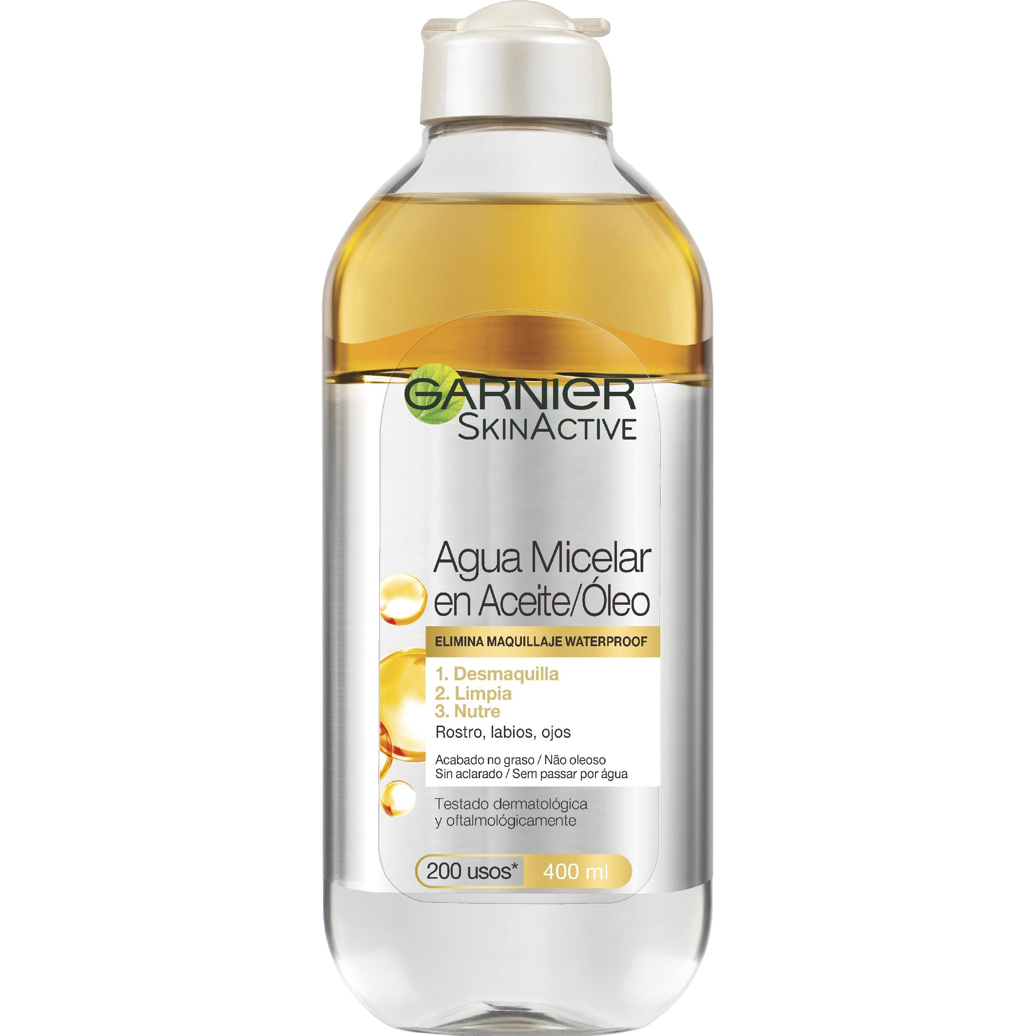 Garnier – Agua micelar bifásica con Aceite de Argán 400 ml Garnier.