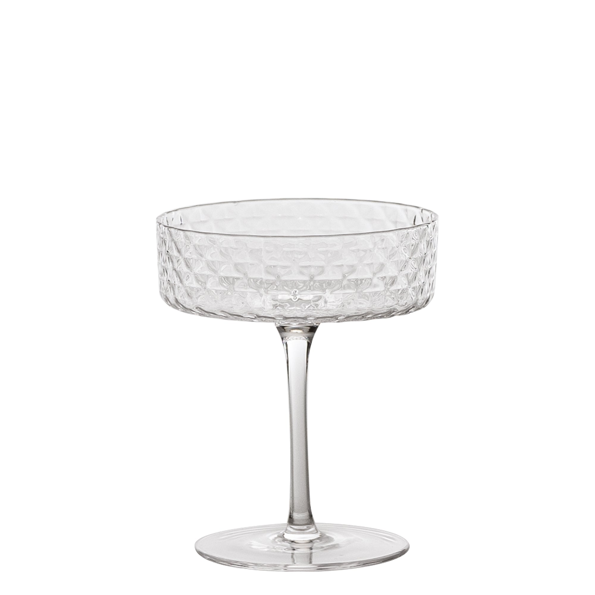 Coppa - Juego de 4 copas de cóctel y vino aromático de 25 cl, diseño elegante - Zafferano, fabricadas en Italia