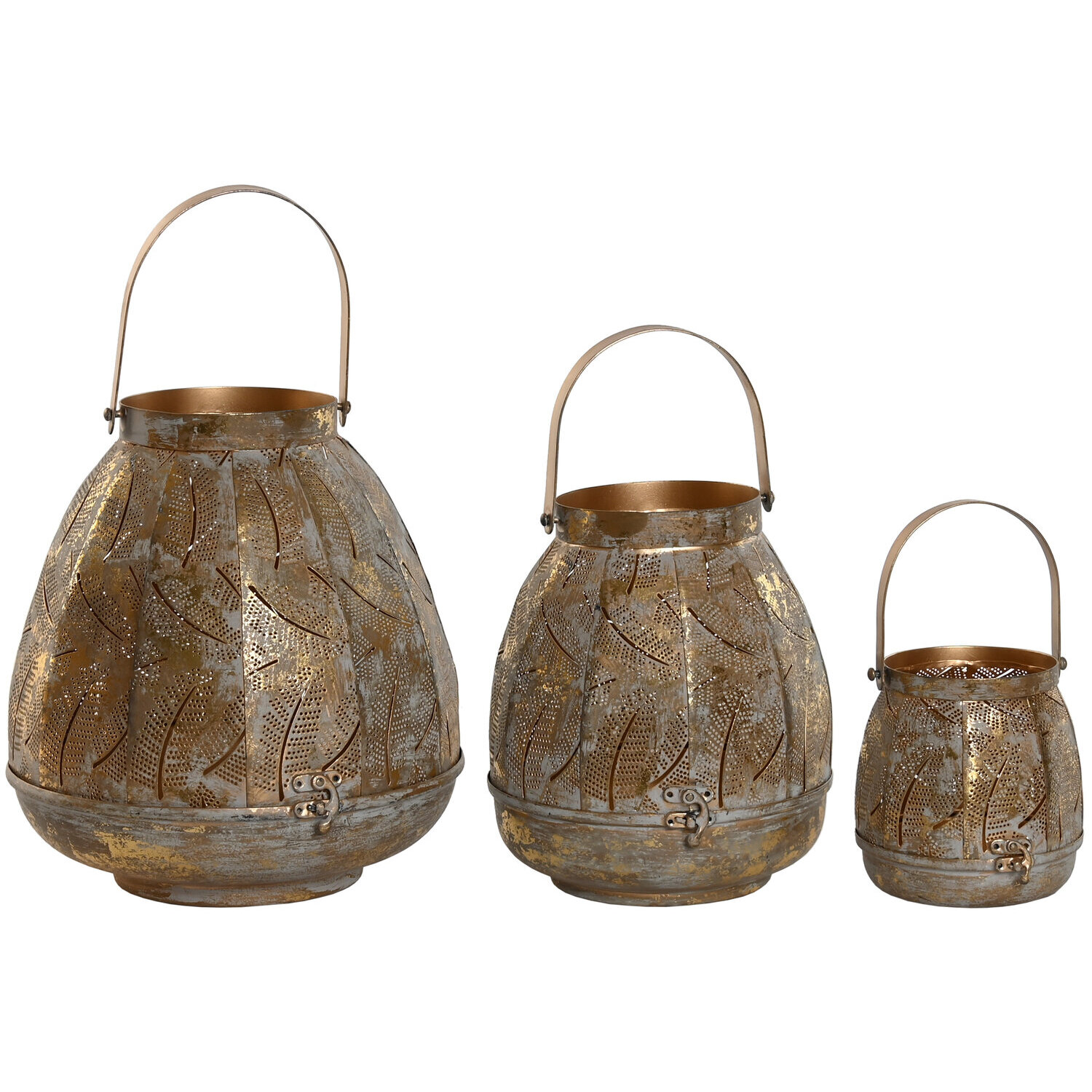 Portavela Set 3 Metal 25X25X28 22Cm/13Cm El mejor complemento para tu hogar. - Fijalo -