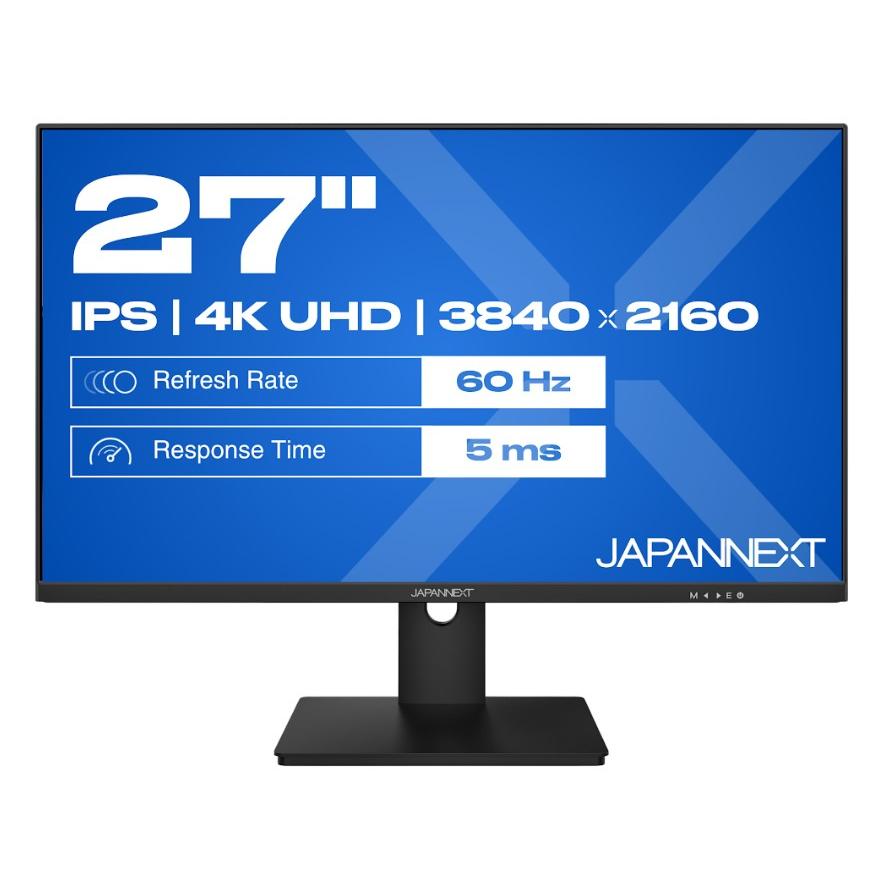 JAPANNEXT JN-IPS270UHD60F pantalla para PC 68,6 cm (27") 3840 x 2160 Pixeles 4K Ultra HD LED Negro