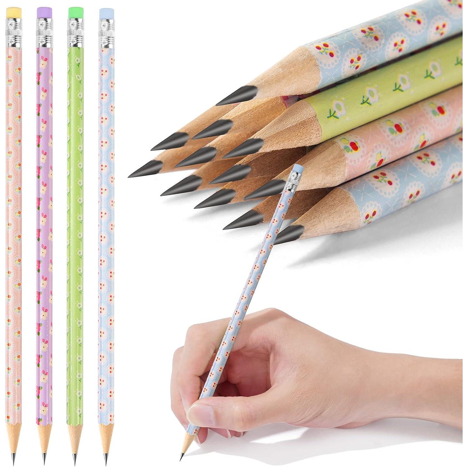 Showvigor Nuevo lapices colores con 2 rollo de lápiz, 20 lápiz de madera para  niños, juego