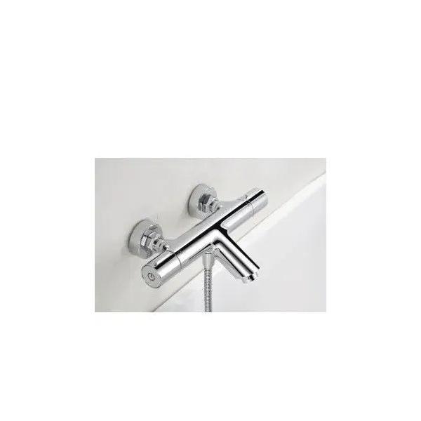 IMEX ECO-KENT BTK017-4ECO Grifería termostática para bañera y ducha hecha de latón con acabado cromado