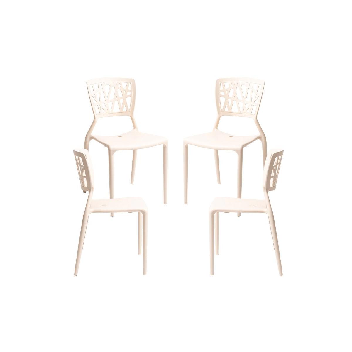 Regalos Miguel - Packs Sillas Jardín - Pack 4 Sillas Delta - Beige
