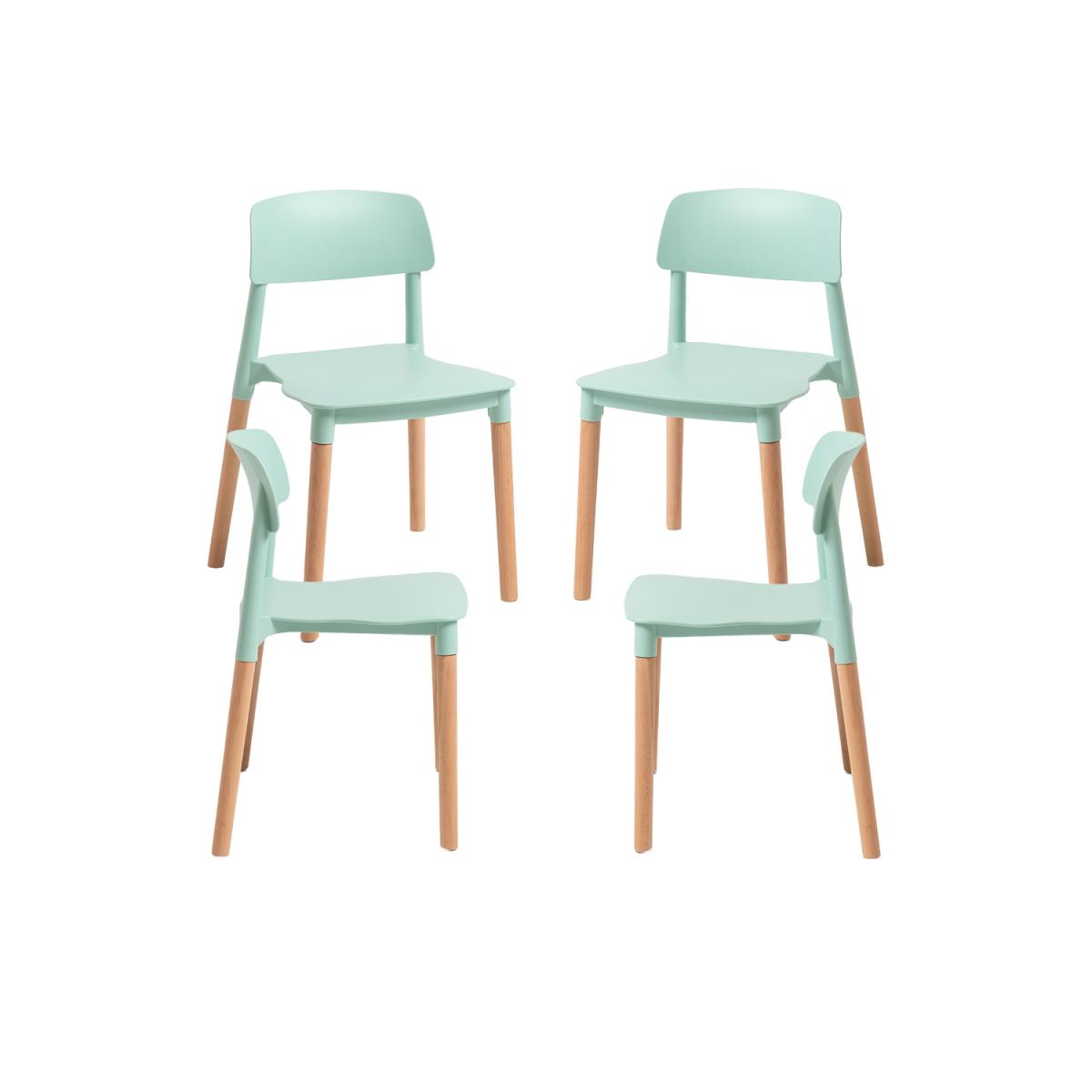 Regalos Miguel - Packs Sillas Comedor - Pack 4 Sillas Estin - Celadón
