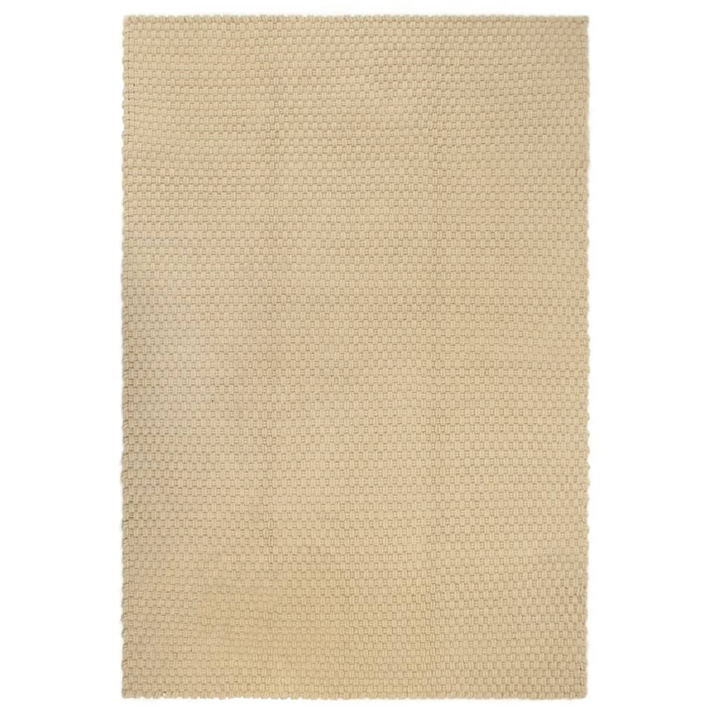 Vidaxl Alfombra Rectangular Algodón 160x230 Cm Color Natural