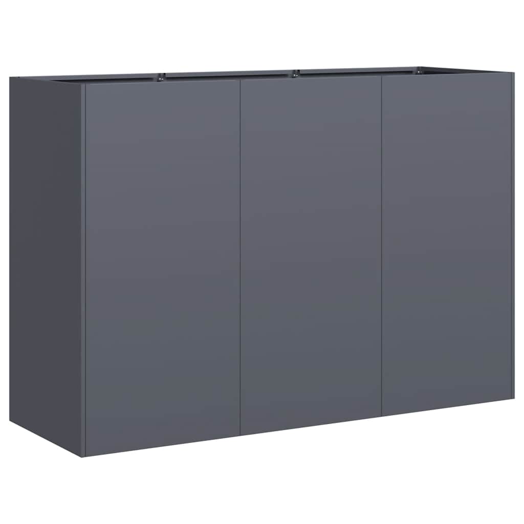 vidaXL Jardinera de acero laminado en frío antracita 120x40x80 cm