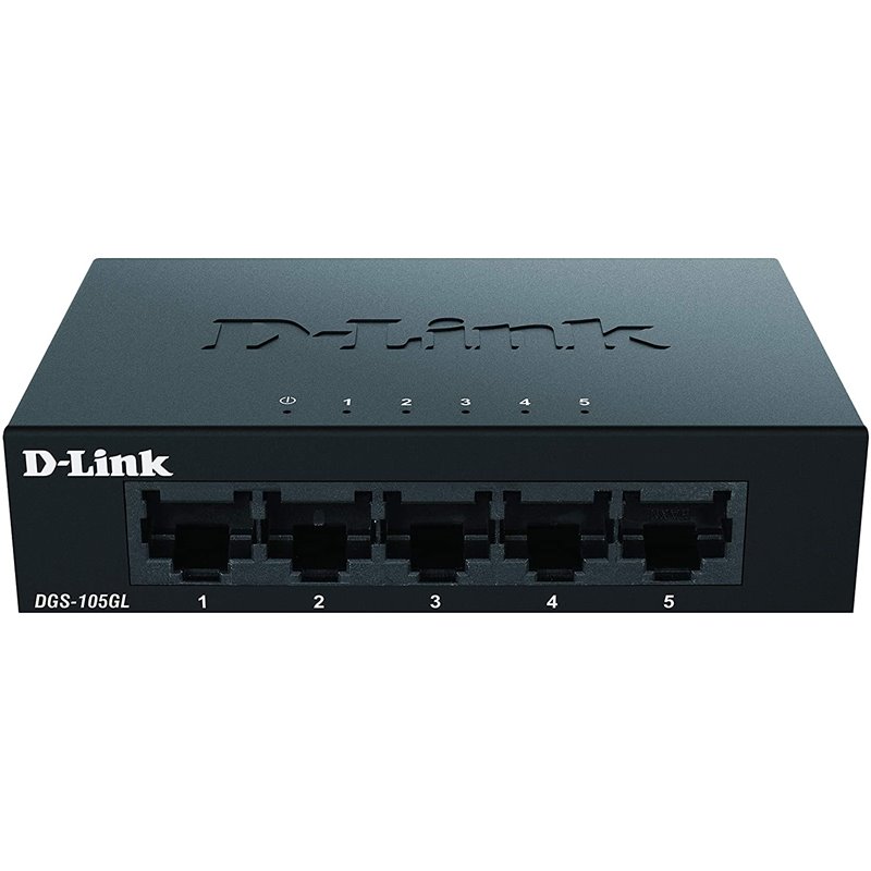 Switch Con 5 Puertos Gigabit Metálico