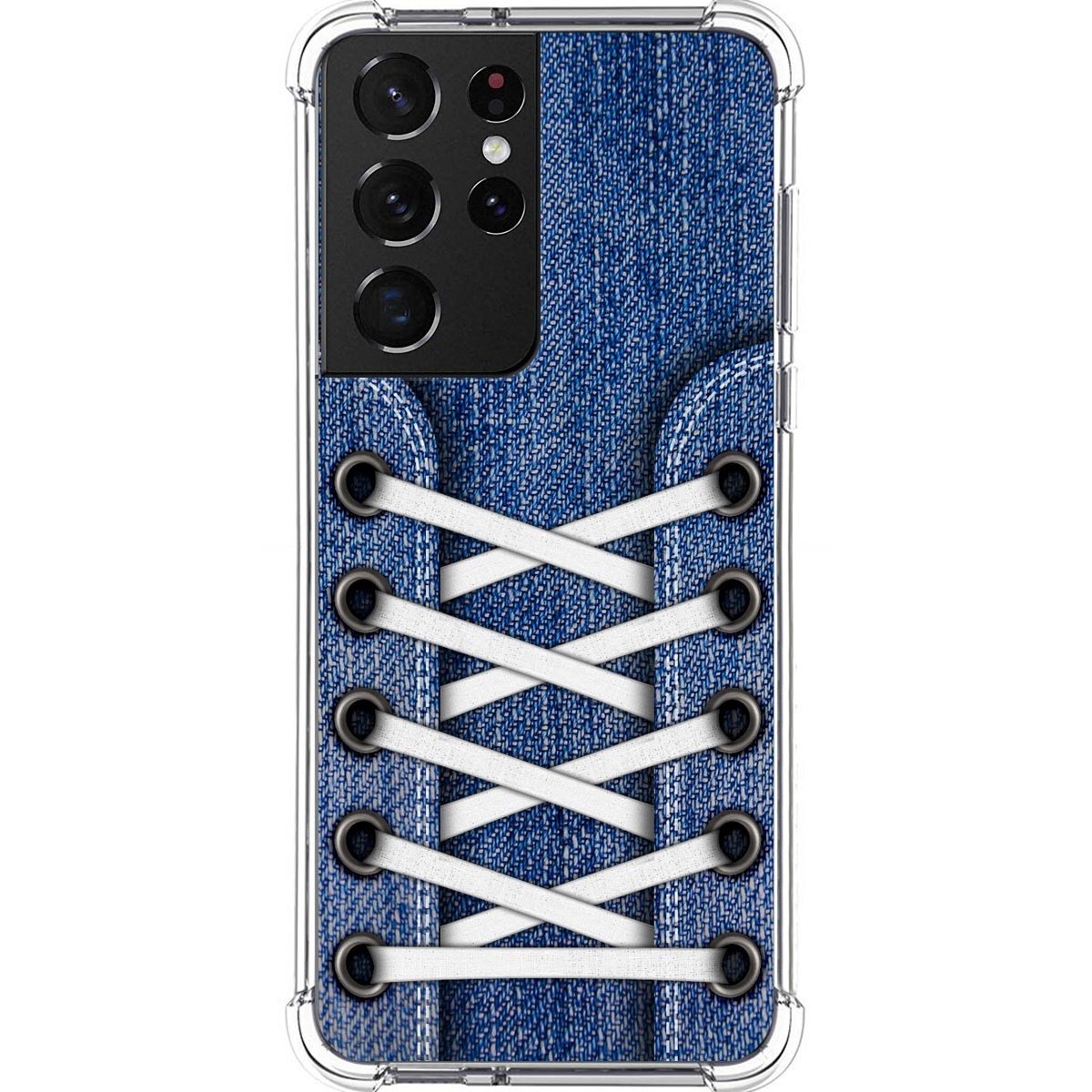 Tumundosmartphone Funda Silicona Antigolpes para Samsung Galaxy S21 Ultra 5G diseño Zapatillas 01 Dibujos