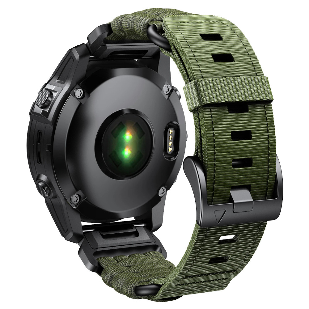 Correa de Nylon para Garmin Fenix 8 - 51mm / Fenix 7X Pro / Fenix 6X Pro / Enduro 3 / Epix 2 Pro 51mm, Brazalete Nylon Paracord Conectores Quickfit 26mm