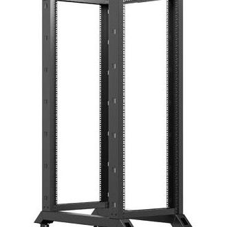 Lanberg - Accesorio Informático Rack Independiente AR08423017 de 32U y 600 kg de capacidad máxima, con ruedas para movilidad, instalación requerida, color negro, ideal para centros de datos y servidores